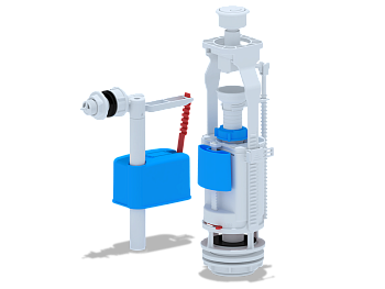 Набор с боковой подводкой АНИ Пласт WC3050 1 1/2 дюйма с пластиковым штуцером двойная кнопка эконом белая