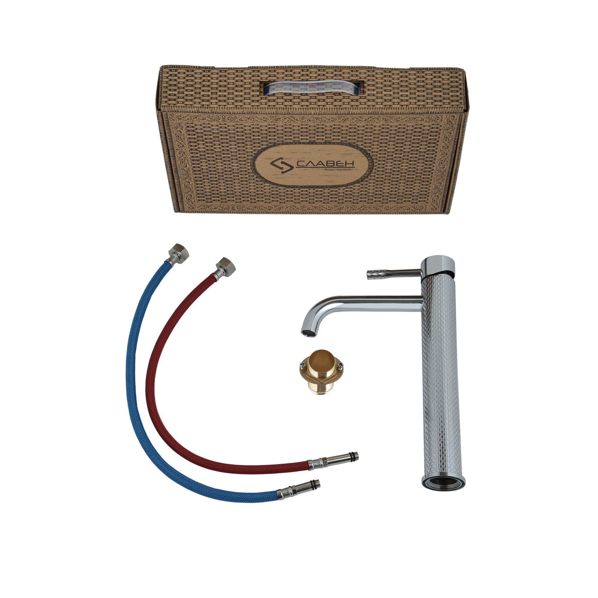 Смеситель для раковины СЛАВЕН Город СЛ-ОД-Д13 хром