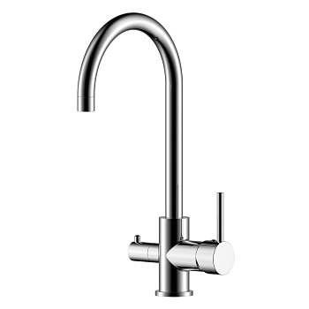 Z35 Смеситель для кухни, выс.пов.излив 194мм фильтр воды,  р/ОД, хром, ROS, Z35-28