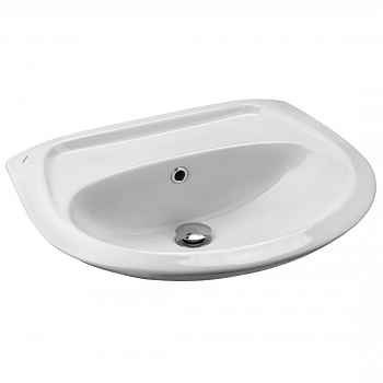 БРИЗ Умывальник б/отв. 55 см., хр.кольцо, крепление, САНТЕК