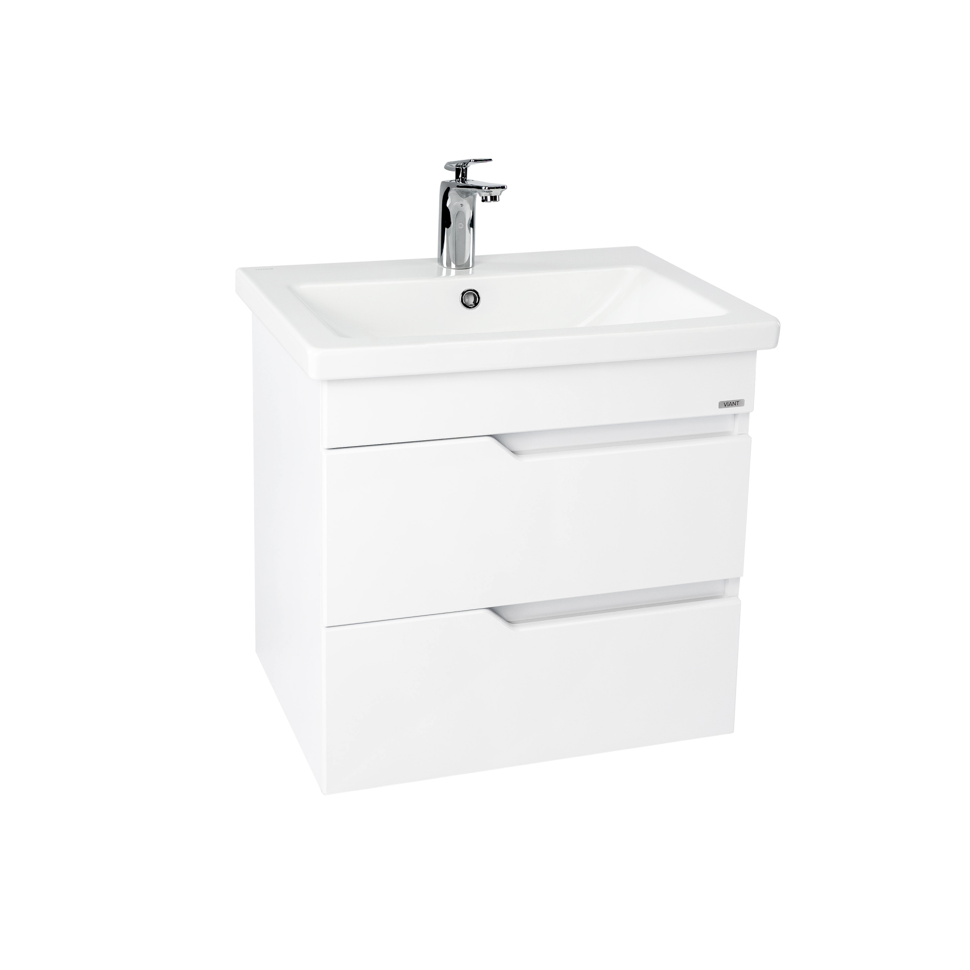 Тумба под раковину VIANT КУБА 60 подвесная белый (VKUB60CO-T2YP)