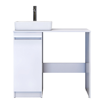 Тумба для раковины и стиральной машины VIGO Urban 40 напольная белый (tn.URB.40.1D)