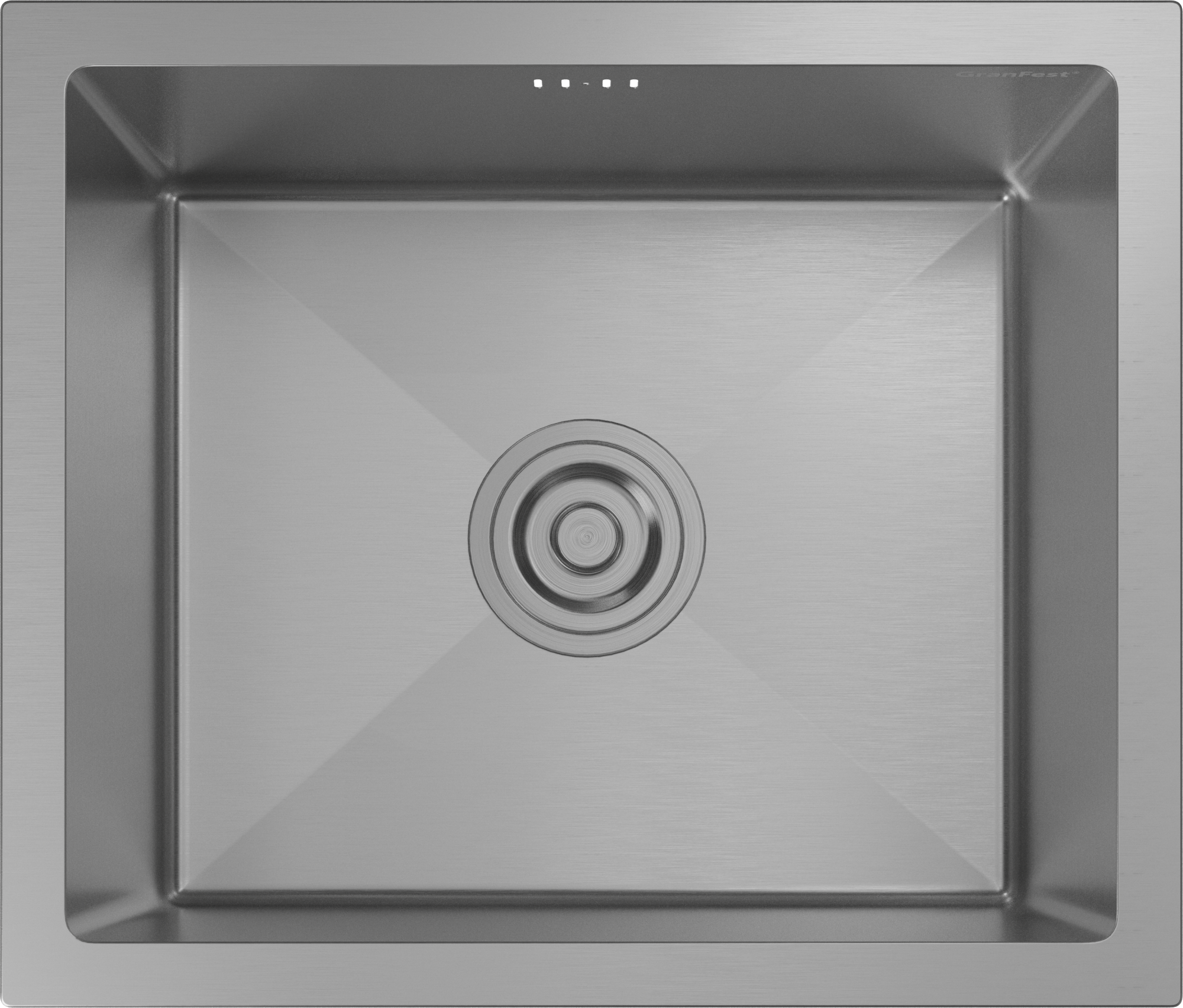 GranFest METAL (4538) Мойка нерж.1 чаша 450*380*215 мм 