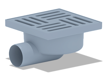 Трап гор. выпуск 50 решетка пл.150х150, ANI PLAST