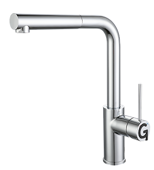 Смеситель для кухни RIVELATO Albano с выдвижной лейкой хром (1573503 cromo)