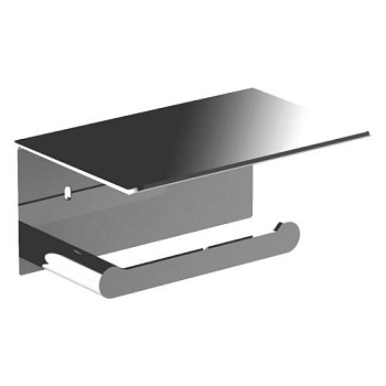 Держатель для туалетной бумаги с полочкой для мобильного телефона Verona глянцевый 16876.B