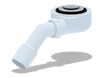 Сифон для душевого поддона АНИ Пласт E451CLS 1 1/2 дюйма 60 клик-клак сетка с переходной трубой 45° 40/50