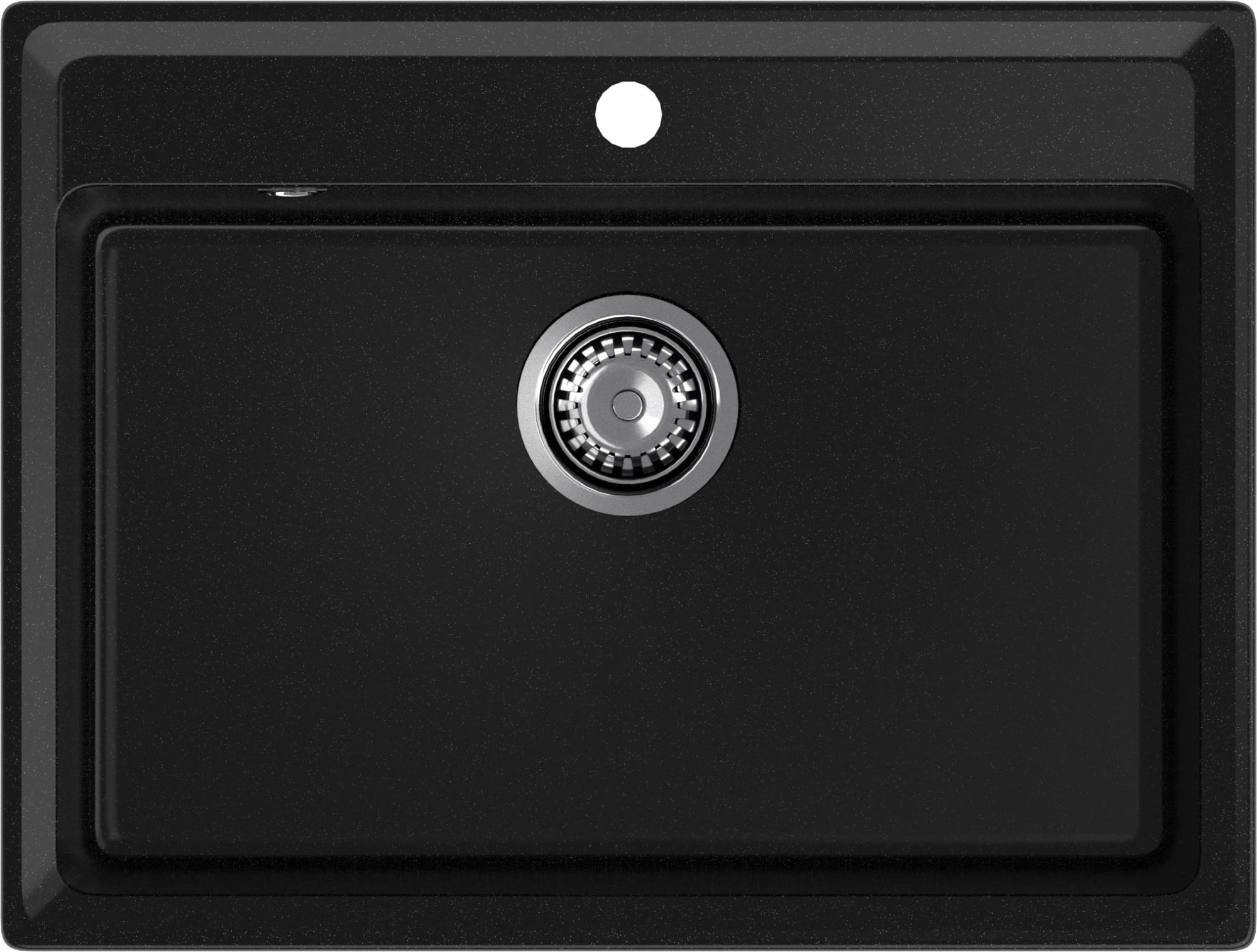 GRANFEST Мойка композит LEVEL, GF-LV-660 , чаша 660*500, черный