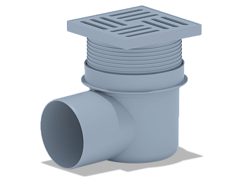 Трап гор.регул.выпуск 110 с сухим гидр. реш.15х15 пласт., ANI PLAST