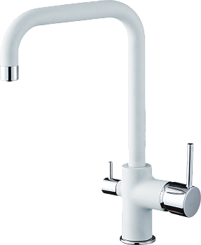 Смеситель для кухни RIVELATO Tovel с краном питьевой воды иней хром (9025201 brina cromo)