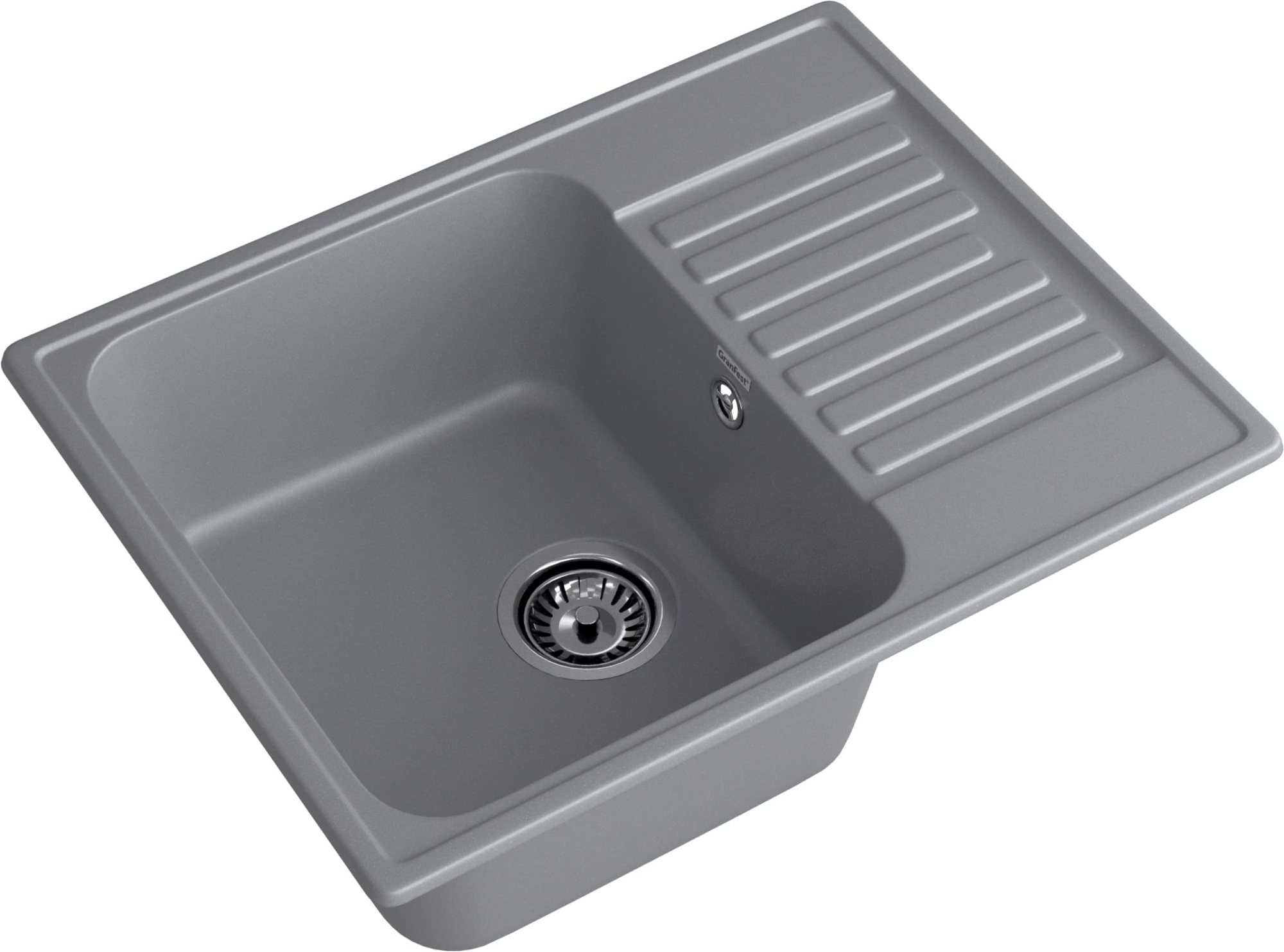 GranFest QUARZ (ECO-13) Мойка чаша+кр 620*480 (темно-серый)