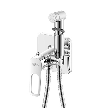 RS46 Смеситель для биде, гигиен.душ на стену, р/ОД хром, ROS, RS46-51