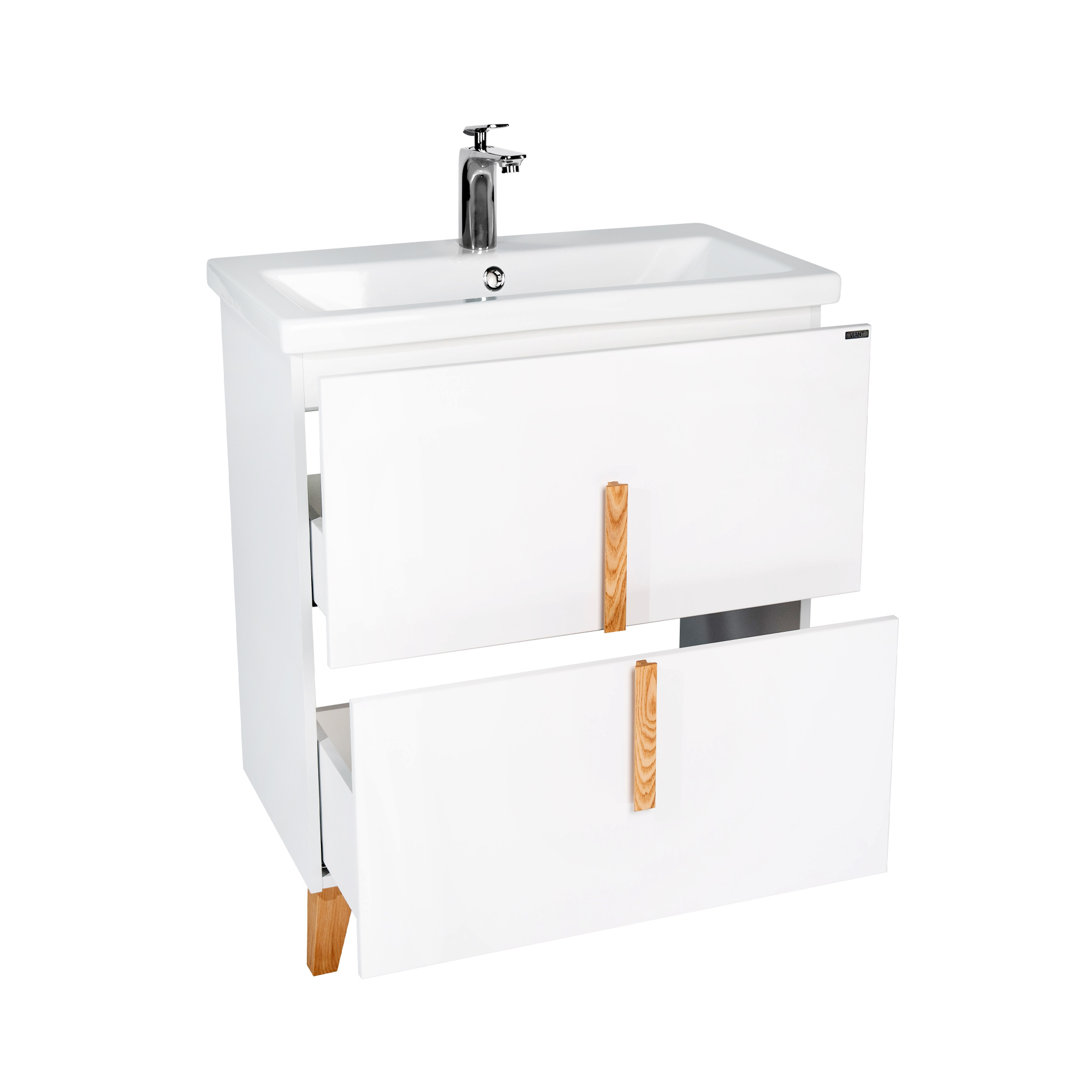 Тумба под раковину VIANT МЮНХЕН 70 напольная белый (VMUN70COBEL-T2Y)