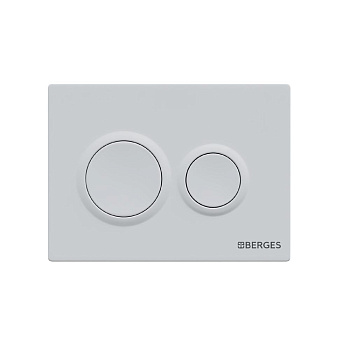Кнопка  для инсталляции NOVUM O4, Soft Touch белая, BERGES