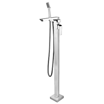 Unit Смеситель для ванны, выс.монлит излив 229мм напольный лейка, р/ОД, хром, LM, LM4544C