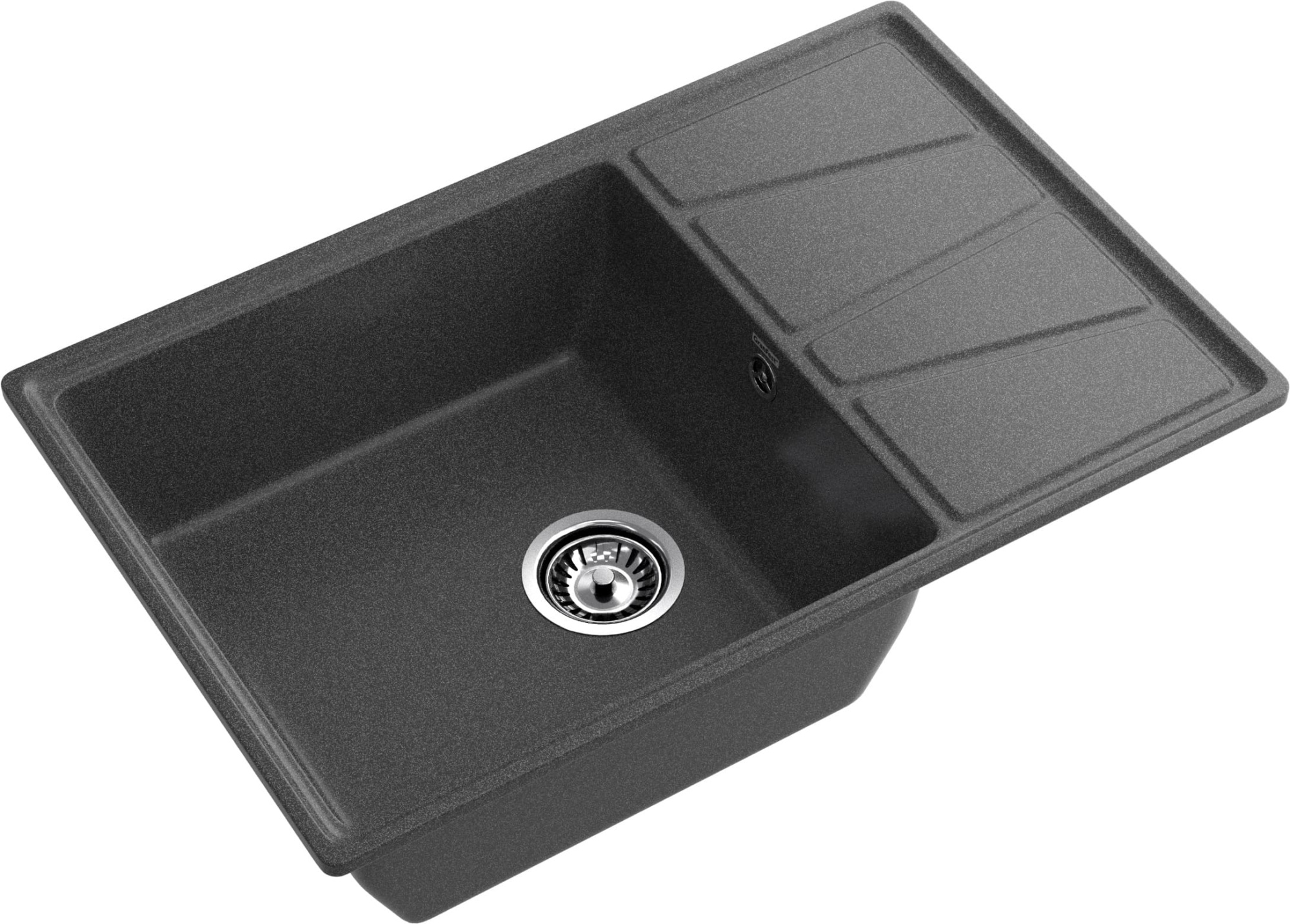 GRANFEST Мойка композит VERTEX, GF-V-780L, чаш+кр 780*500, графит