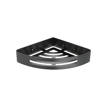 Полка угловая одноэтажная FIXSEN HOTEL графит (FX-31003M)