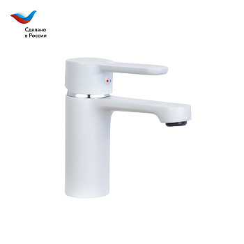 Смеситель для раковины СЛАВЕН Город СЛ-ОД-Т1Б белый