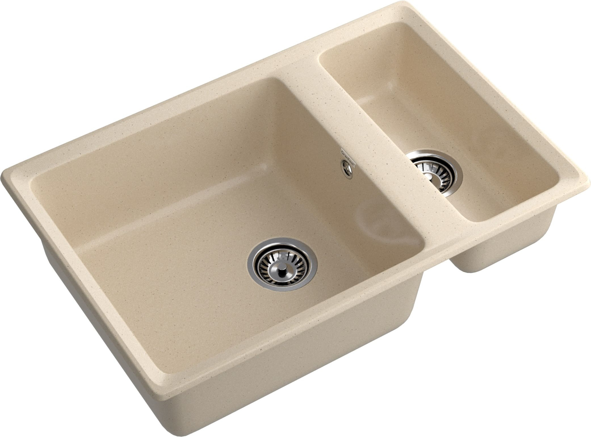 GRANFEST Мойка композит LEVEL , GF-LV-760K , 1,5-чаши 760*500, кашемир 