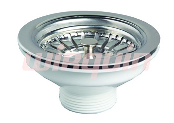 Выпуск для мойки из нерж. стали D 90, WIRQUIN