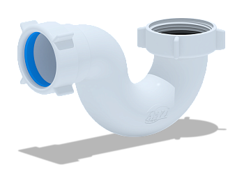 Сифон для ванны АНИ Пласт E100 1 1/2 дюйма 40 прямоточный без выпуска