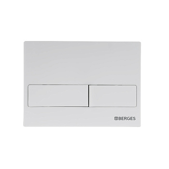 Кнопка  для инсталляции NOVUM L4, Soft Touch белая, BERGES