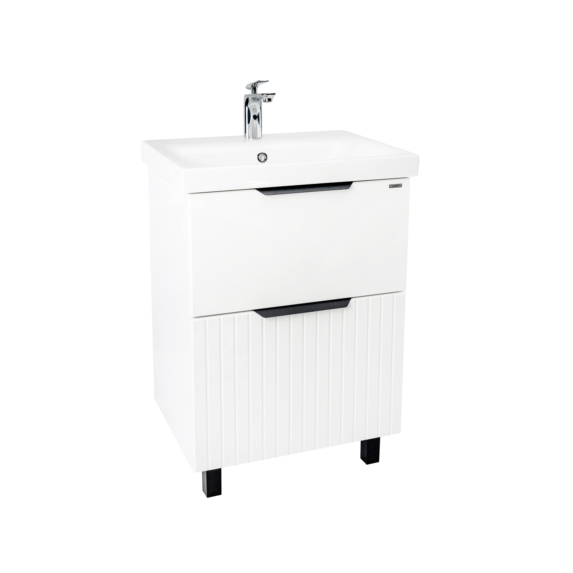Тумба под раковину VIANT СИЦИЛИЯ 60 напольная белый (VSIC60MDBEL-T2Y)