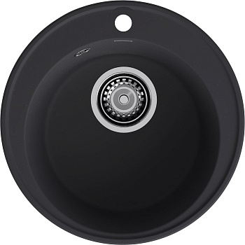 GranFest QUARZ (ECO-08) Мойка чаша D=480мм (черный)