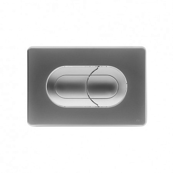 640086 Панель пневм. двойная SALINA, пластик, хром матовый, OLI