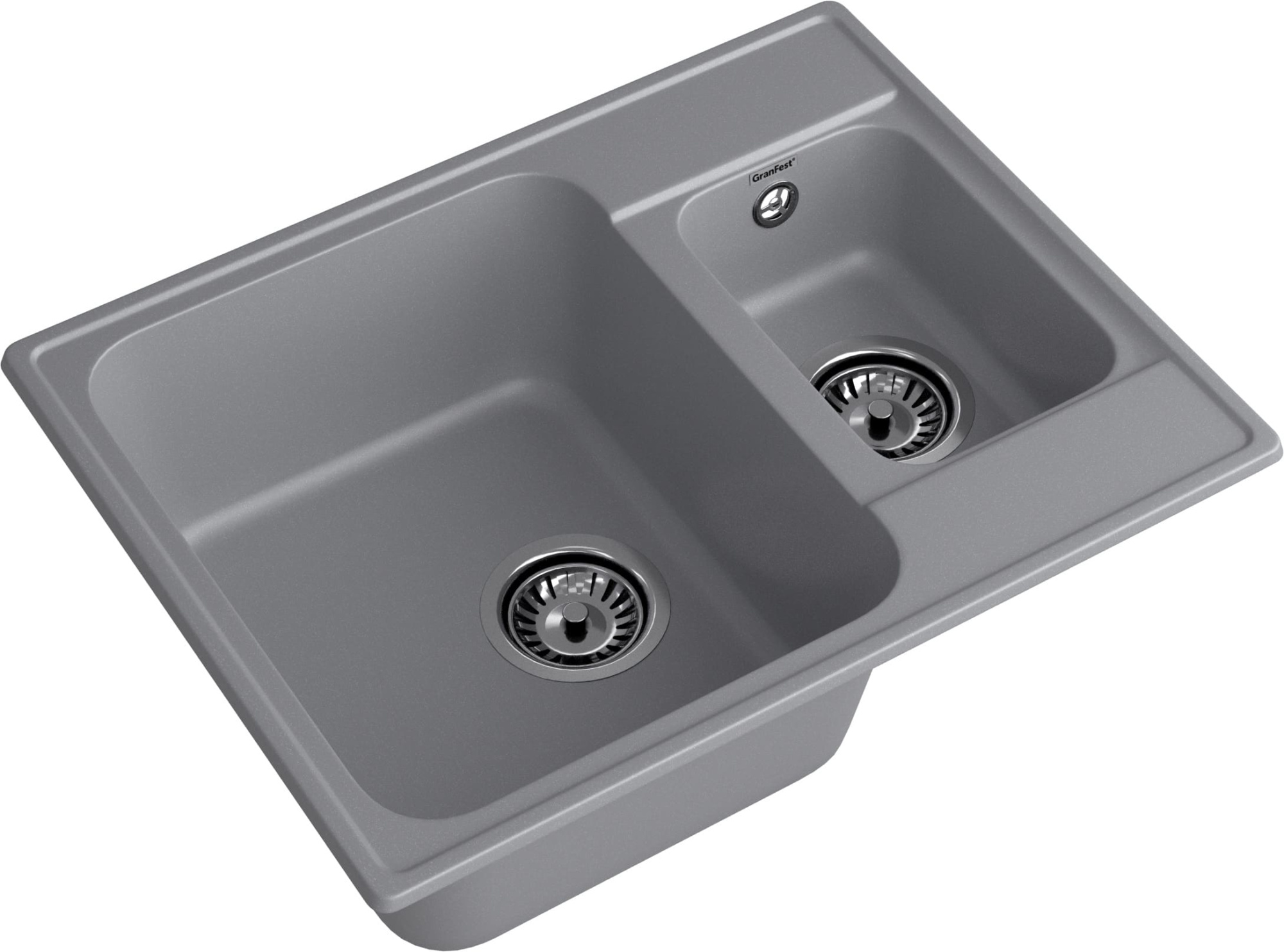 GranFest QUARZ (ECO-09) Мойка 1.5-чаш. 620*480 (темно-серый)