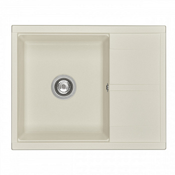 Мойка для кухни  Делия 65 650x516x218 мм, прямоуг. с крылом, жемчуг