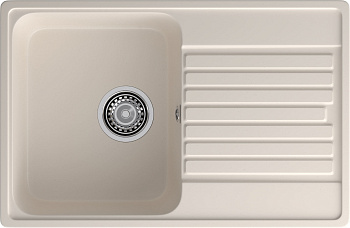 GranFest QUARZ (ECO-78) Мойка чаша+кр 740*480 (белый)