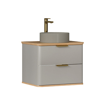 Тумба под раковину EQUIL Desert 60 подвесная амарок (раковина 110A) (tpDSRT60.2Y-25)