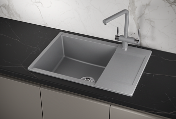 Кухонная мойка GRANULA (7003, АЛЮМИНИУМ)