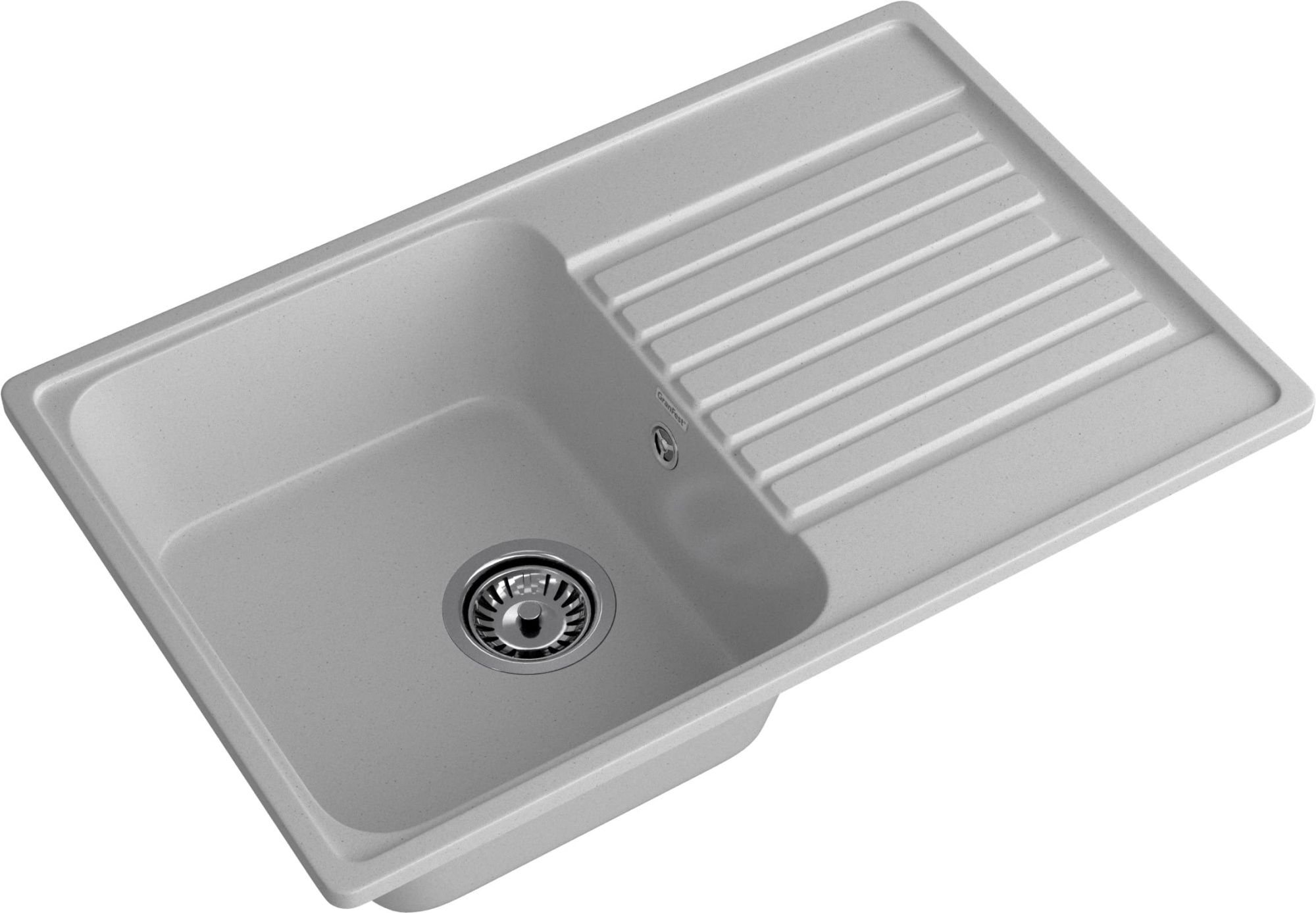 GranFest QUARZ (ECO-78) Мойка чаша+кр 740*480 (серый)