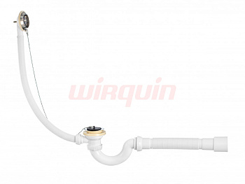 Слив-перелив с сифоном  "S-образный" 1½ х 40 мм с гофротрубой 40x40/50 мм