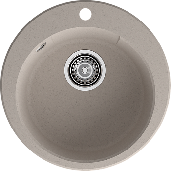GRANFEST Мойка URBAN 649  1-чаша D-490мм песочный арт.GF-UR-