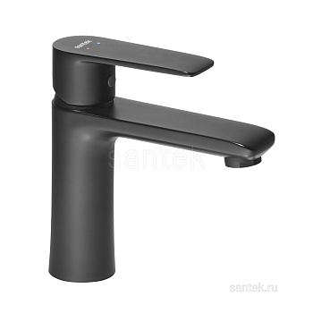 АРМА Смеситель для раковины, черный матовый,САНТЕК