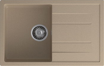 GRANFEST Мойка композит QUADRO GF-Q--780L  чаша с крылом 780*500 мм  песок арт.GF-