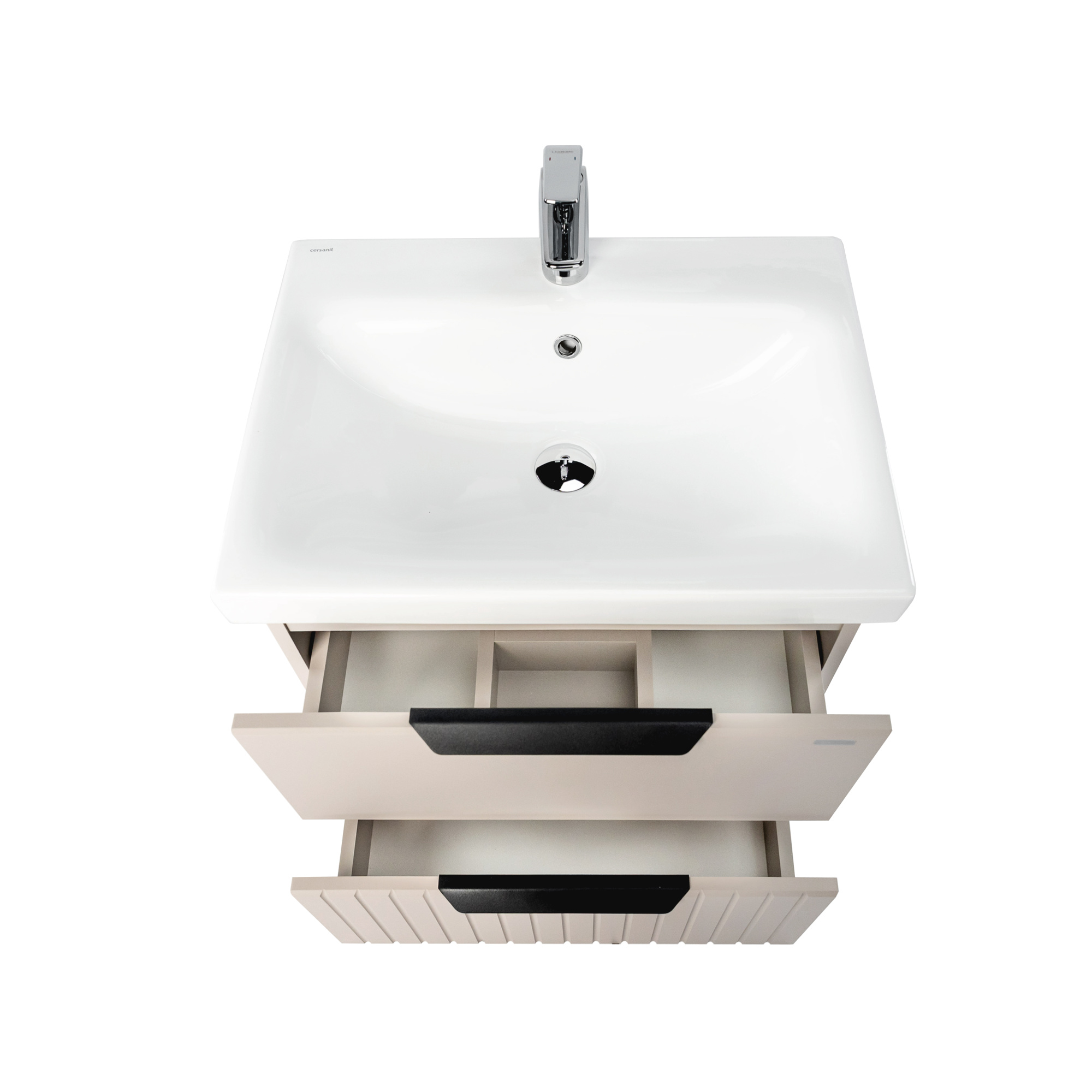 Тумба под раковину VIANT СИЦИЛИЯ 60 подвесная капучино (VSIC60MDCAP-T2YP)