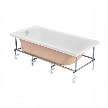 Монтажный комплект для ванны ЛАММА 170х80 см. (рама, слив-перелив с сифоном, крепеж к стене, крепеж 