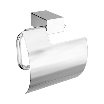 Держатель для туалетной бумаги SMOOTH LINE с крышкой, хром