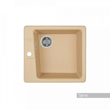 Мойка для кухни  Парма  510x470x175 мм, квадратная, латте