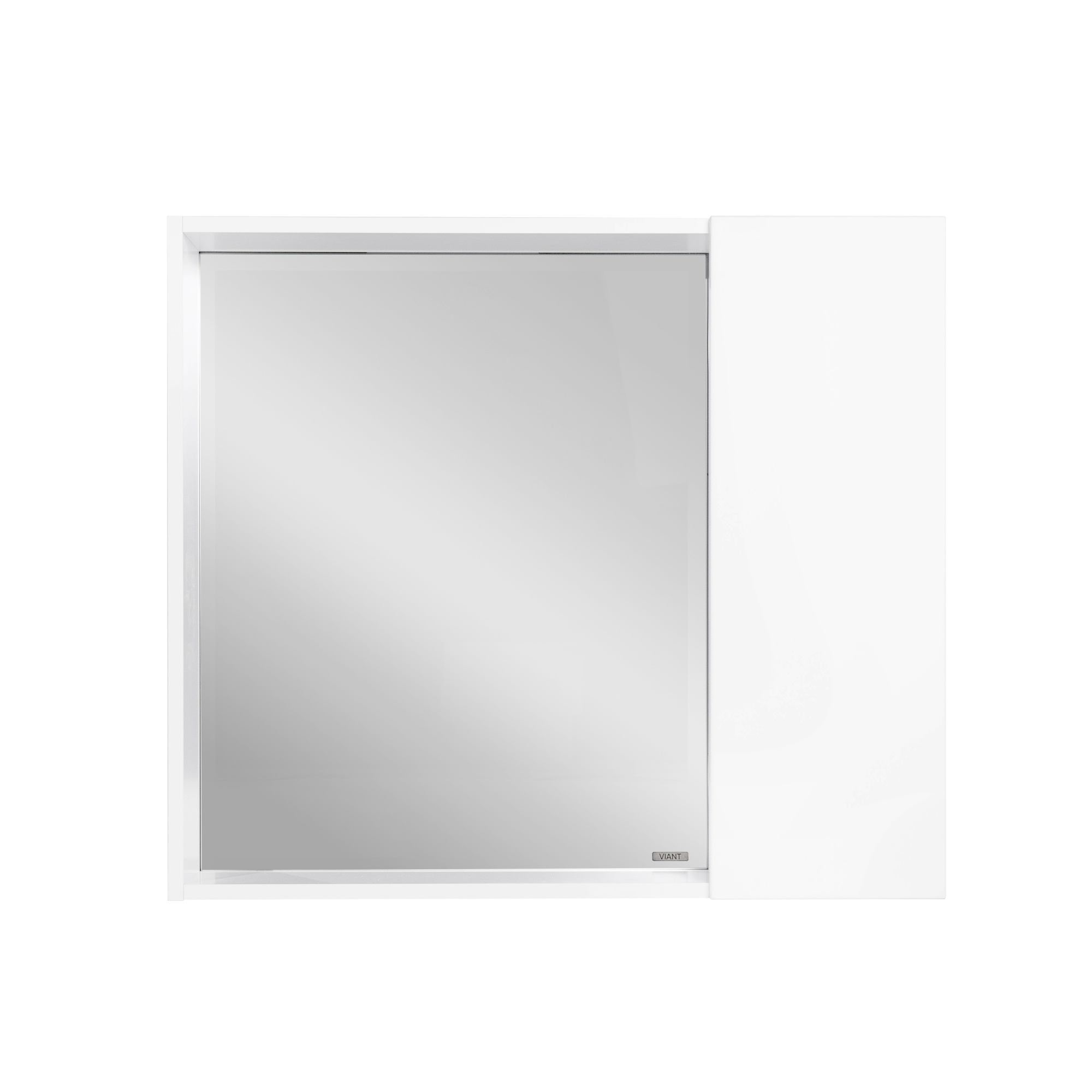 Зеркало со шкафом VIANT БЕРЛИН 80 подвесное белый (VBER80BEL-ZSH)