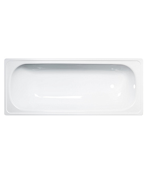 ANTIKA Ванна стальная 160x70x40 cм. с опорной подставкой, с рантом, белая орхидея, ВИЗ