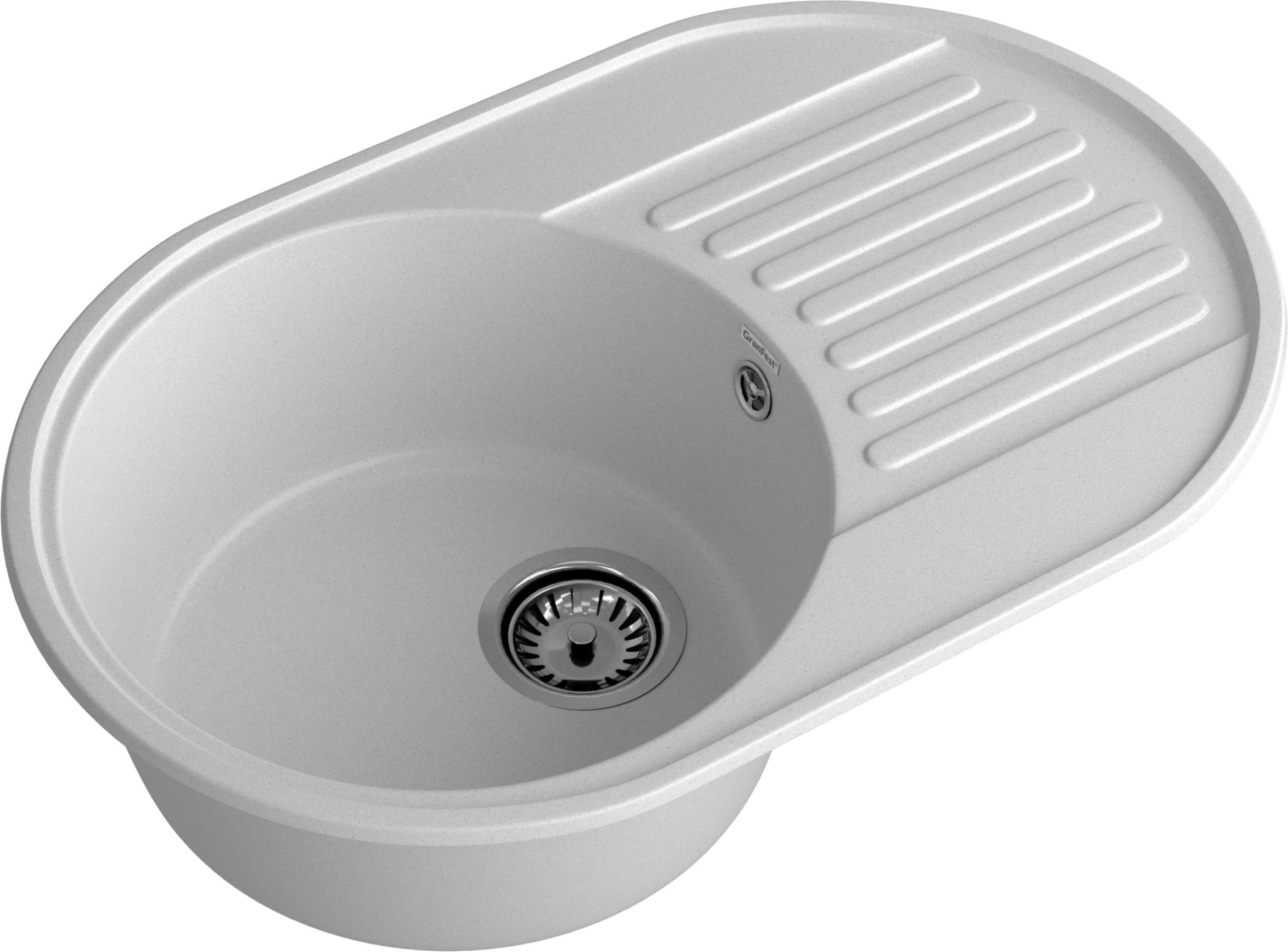 GranFest QUARZ (ECO-18) Мойка чаша+кр 740*480 (серый)