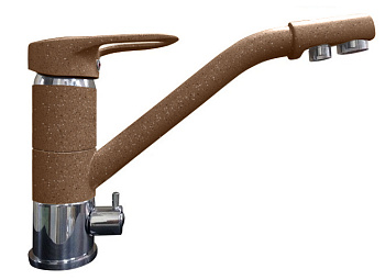 GF Смеситель с краном питьевой воды D-40mm (терракот), корпус хром.вставка