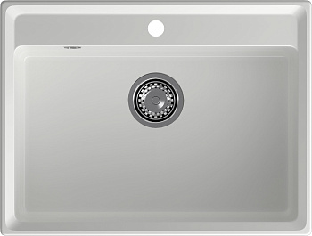 GRANFEST Мойка композит LEVEL, GF-LV-660, чаша 660*500, иней 