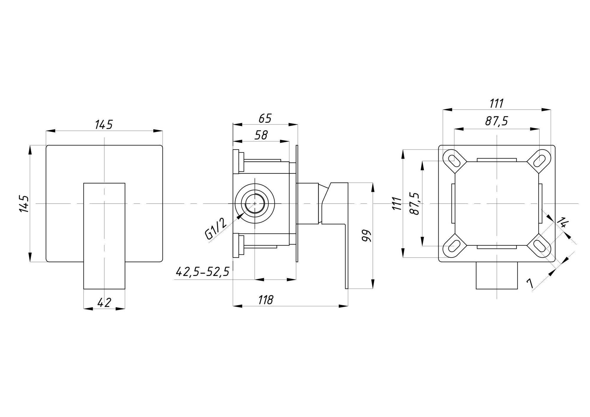 Душевая система с тропическим душем ПСМ-CB-01 встраиваемая тип См-ДшОРЗШт
