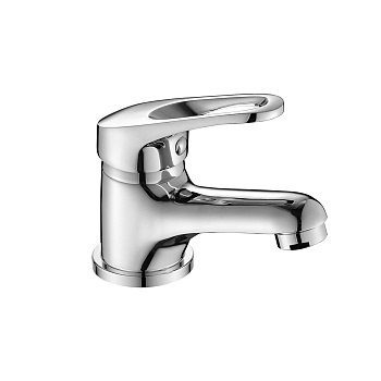 DR21 Смеситель для раковины, монолит.излив 94мм, р/ОД, хром, DR, DR21011